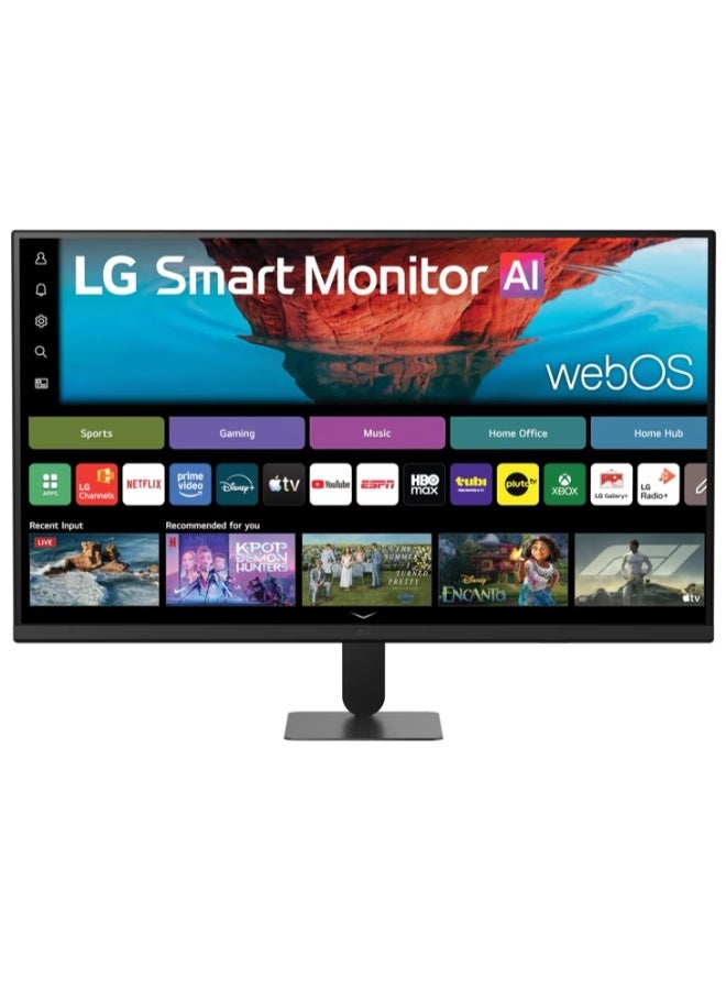 إل جي 32 inch 4K UHD Smart Monitor AI U7s VA Display webOS 60Hz - Black (LG-32U701SB-B) Black - Image 1