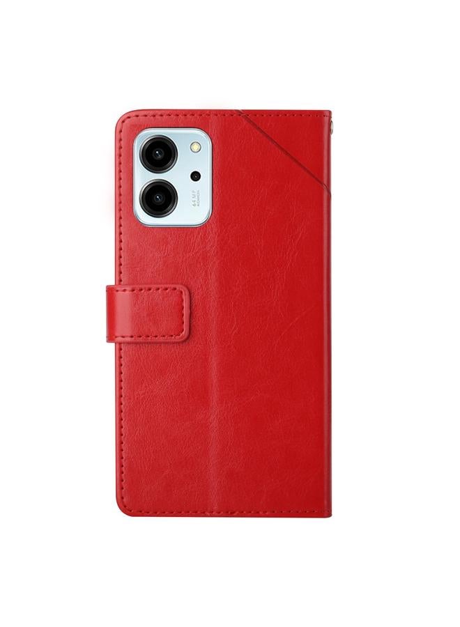 اس-توب جراب هاتف Honor 80 SE HT01 من الجلد القابل للطي بنمط على شكل حرف Y - Image 3