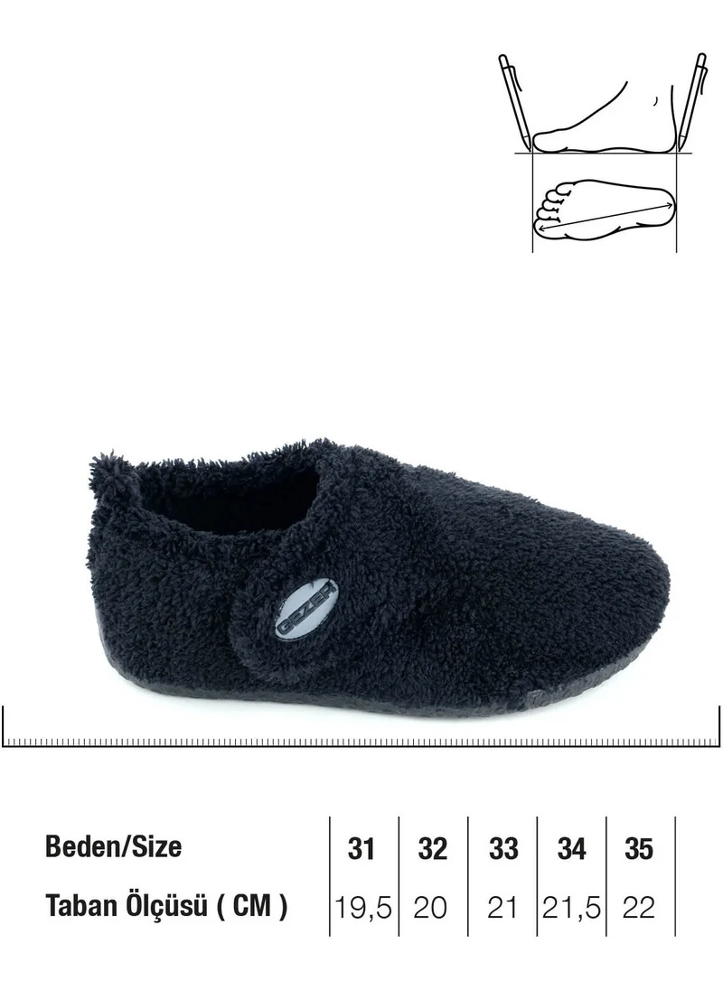 جيزر Winter Boy Plush Comfortable Sole Velcro Adjustable Home School Nursery Slippers Shoes