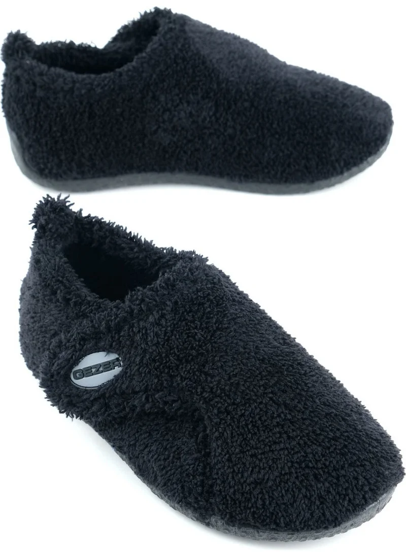 جيزر Winter Boy Plush Comfortable Sole Velcro Adjustable Home School Nursery Slippers Shoes