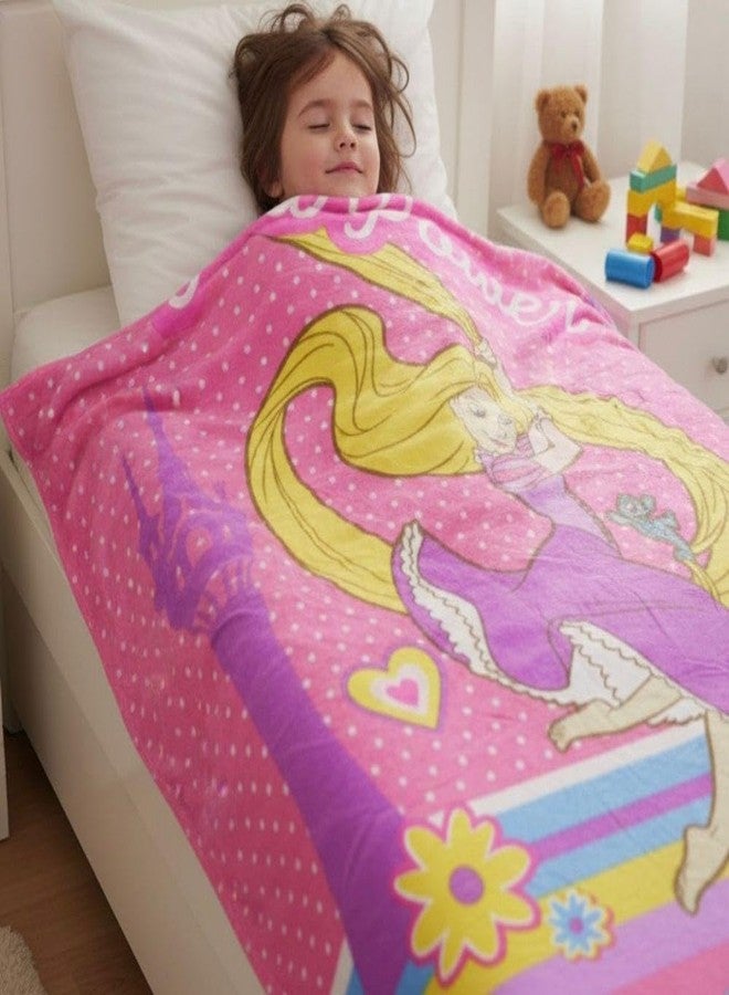 DECOVIA Disney Kids Printed Single Bed Blanket | Soft & Cozy Cartoon Blanket for Girls | Lightweight Winter AC Blanket (Girl Power) - Image 1