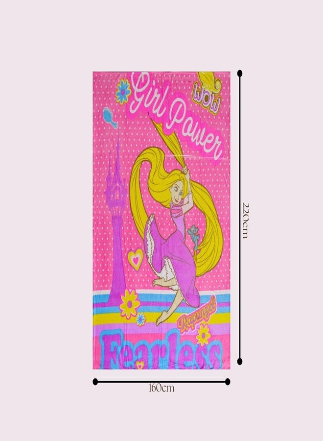 DECOVIA Disney Kids Printed Single Bed Blanket | Soft & Cozy Cartoon Blanket for Girls | Lightweight Winter AC Blanket (Girl Power) - Image 3