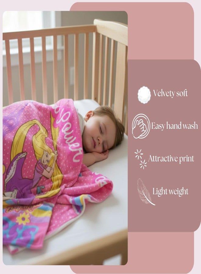 DECOVIA Disney Kids Printed Single Bed Blanket | Soft & Cozy Cartoon Blanket for Girls | Lightweight Winter AC Blanket (Girl Power) - Image 2
