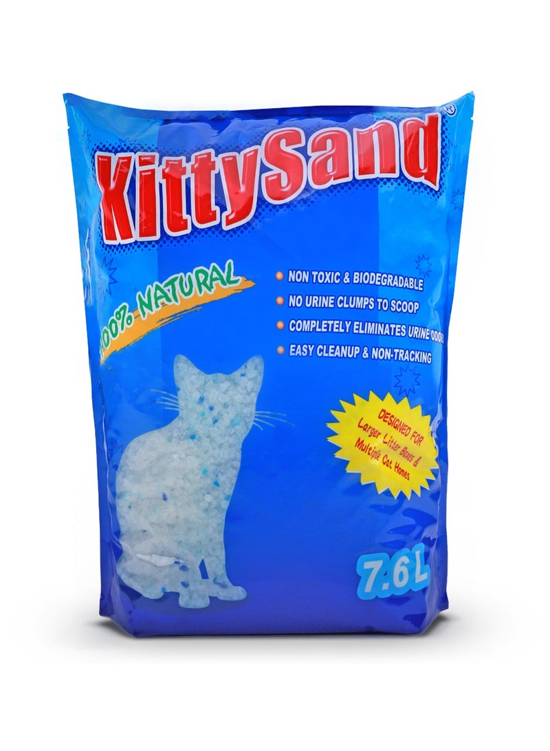 Kitty Sand 100% Natural Silica Crystal Premium Quality Cat Litter 7.6L - Pack of 2 - Image 3