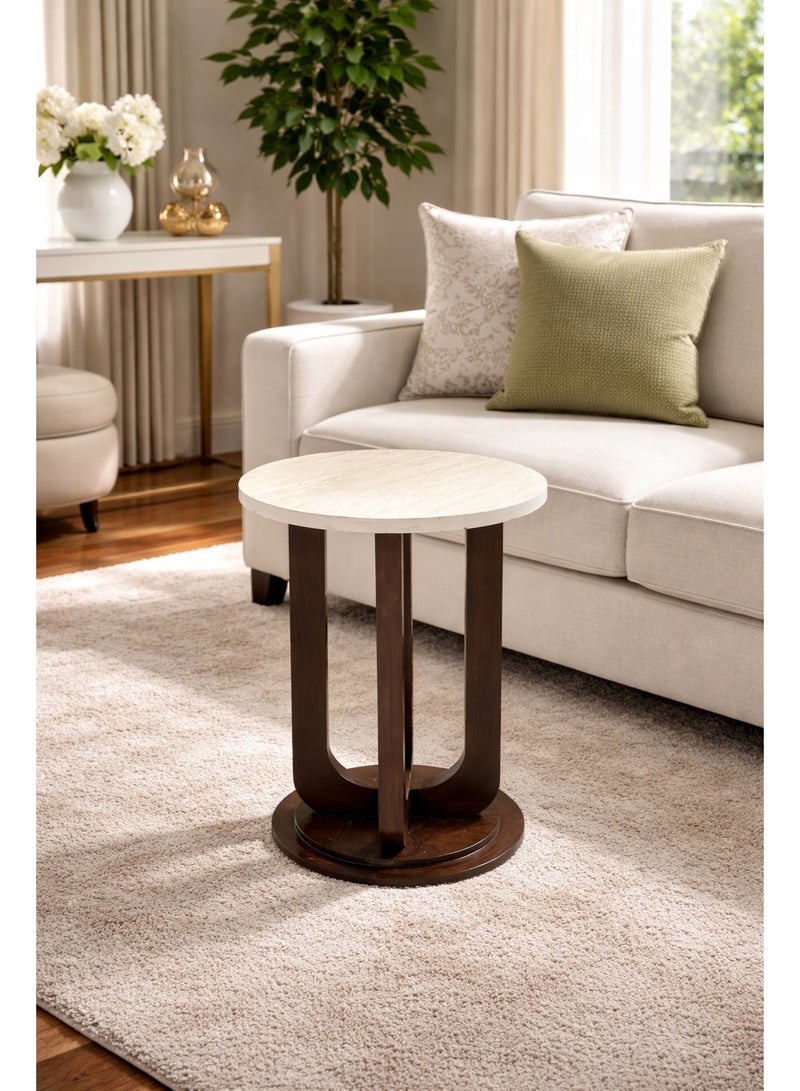 TOODOO Single serving table, brown wood - Image 1