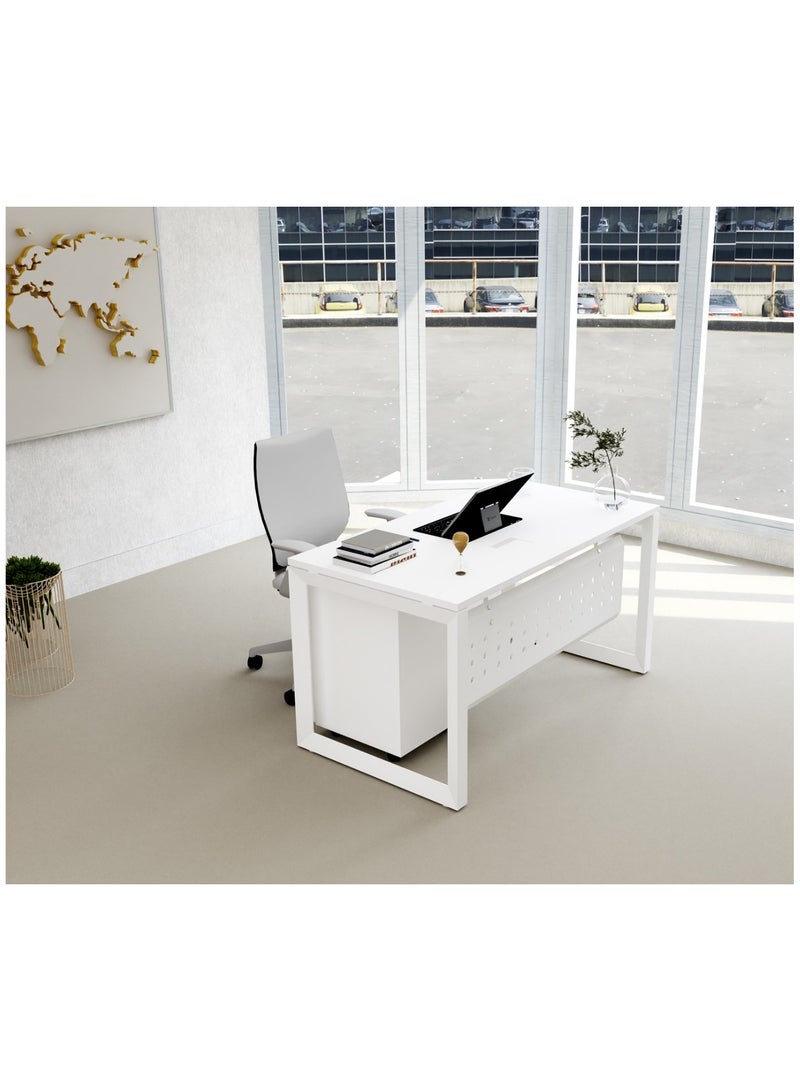 Mahmayi Vorm 136-16 White Modern Workstation - Image 2