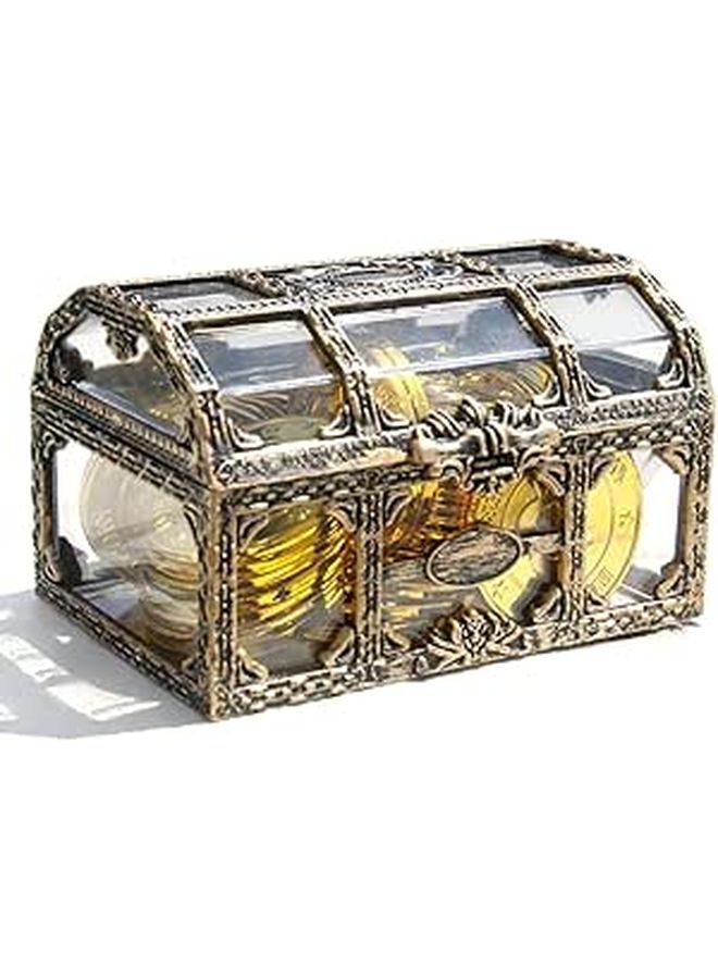 Small Portable Pirate Treasure Box For Summer Beach Party Pool Activities - Image 1