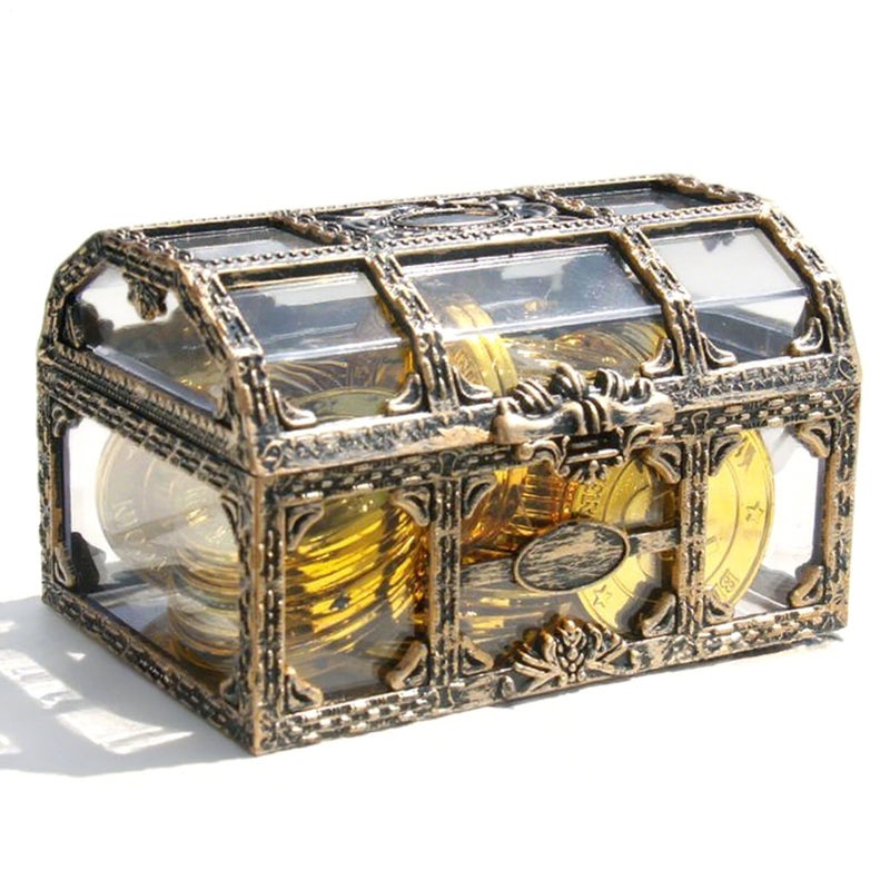 Small Portable Pirate Treasure Box For Summer Beach Party Pool Activities - Image 2