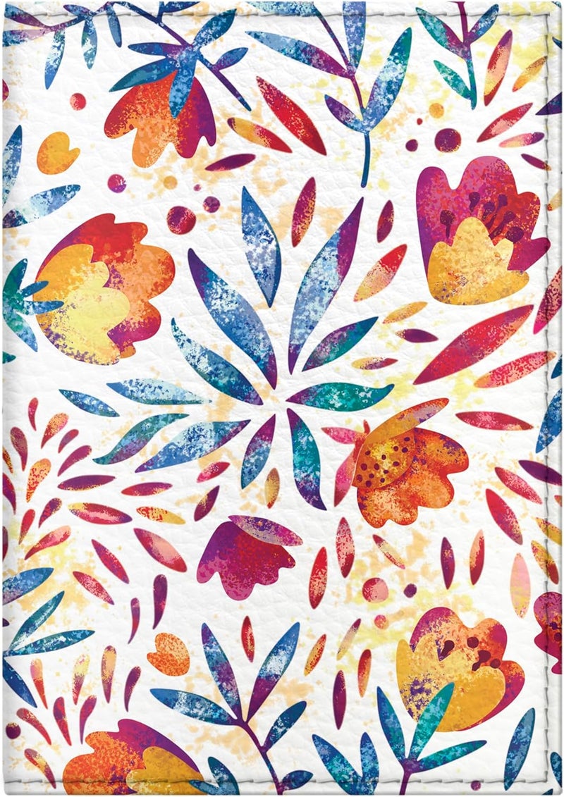 Quttie Passport Cover for Kids, Women and Men, Cute Travel Passport Holder (Flower Pattern) - Image 1