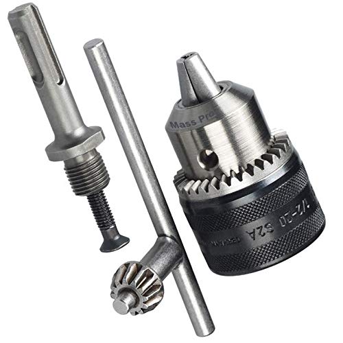 Mass Pro Heavy Duty 13Mm Drill Chuck With Sds Adapter&Chuck Key-Alloy Steel Construction-Versatile Compatibility For Drilling Machines-Secure Grip&Precise Drilling-Durable&Reliable Tool - Image 3