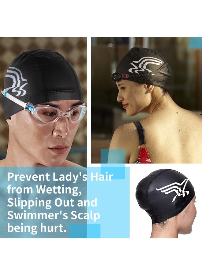Swim Cap, Unisex Adult Size Comfortable and Breathable Swimming Cap , Fit Long Hair - Image 4