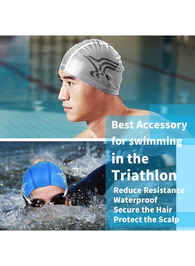 Swim Cap, Unisex Adult Size Comfortable and Breathable Swimming Cap , Fit Long Hair - Image 3
