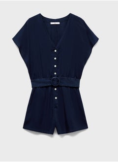MANGO Belted Playsuit  - Image 4
