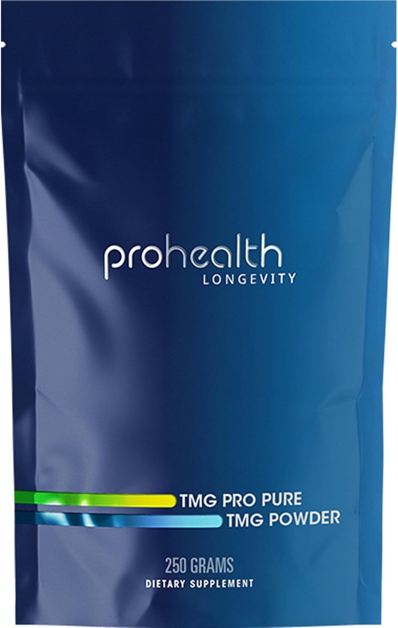 ProHealth TMG Amino Acid Blood Pressure Trimethylglycine  Betaine Anhydrous Supplement  Methylation Support 250 Grams Bulk Powder Longevity - Image 1