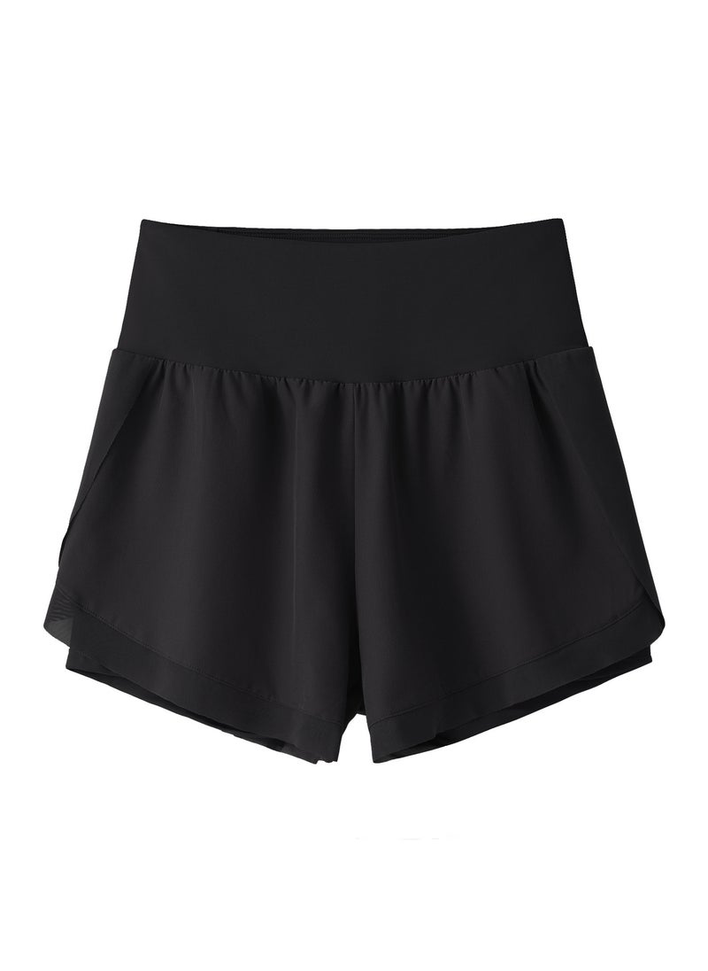 Ningbo Tree Womens Sports Shorts Summer Loose Running Yoga Pants Mist Rose  - Image 3