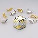 AZG Go 3D Brain Teasers Metal Puzzles Toy Mind Puzzles for Adults Hand Smart Gifts for Boy and Girls Gold and Silver - Image 3