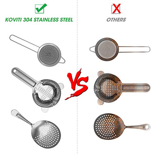 Koviti 3 Piece Cocktail Strainer Set - Image 2