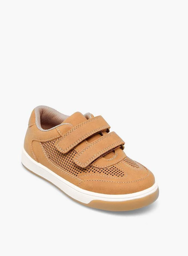 جونيورز Boys Hook & Loop Ankle School Sneakers