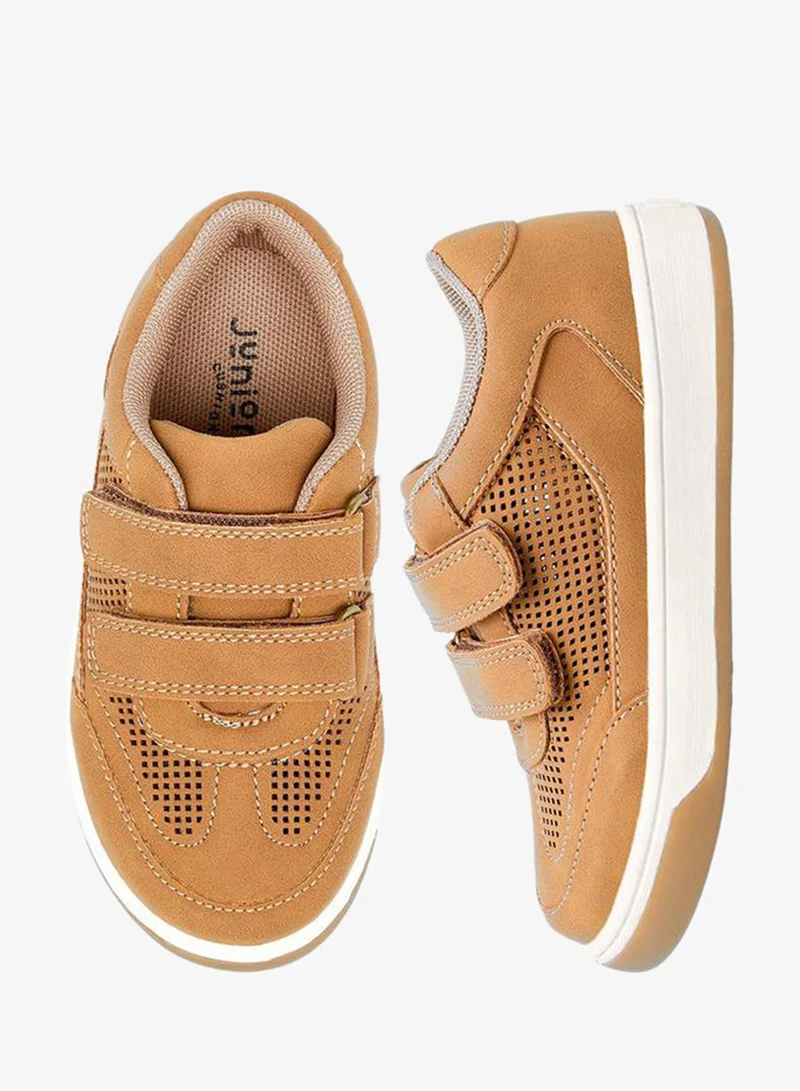 Juniors Boys Hook & Loop Ankle School Sneakers