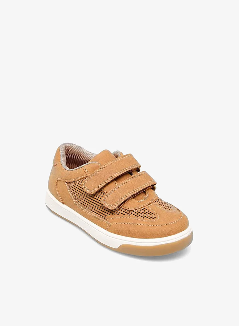 Juniors Boys Hook & Loop Ankle School Sneakers