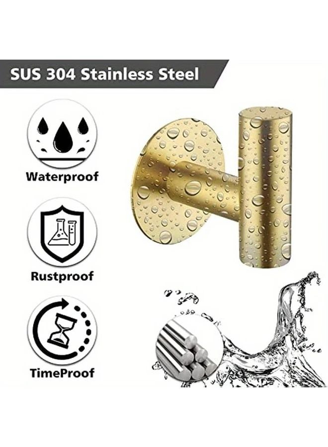 قطعتان من خطاطيف الفولاذ المقاوم للصدأ الأسود اللاصقة، خطاطيف حائط مقاومة للماء للمناشف والمعاطف والحمام - Image 5