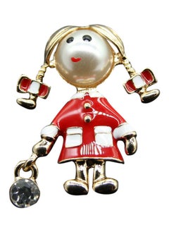 Lovely Bunches Little Girl Shiny Brooch Pin Women Shirt Suits Scarf Decoration