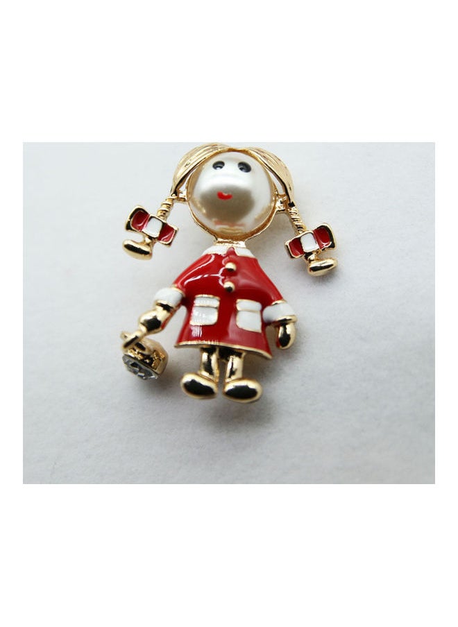 NIBEMINENT - Lovely Bunches Little Girl Shiny Brooch Pin Women Shirt Suits Scarf Decoration - Image 1