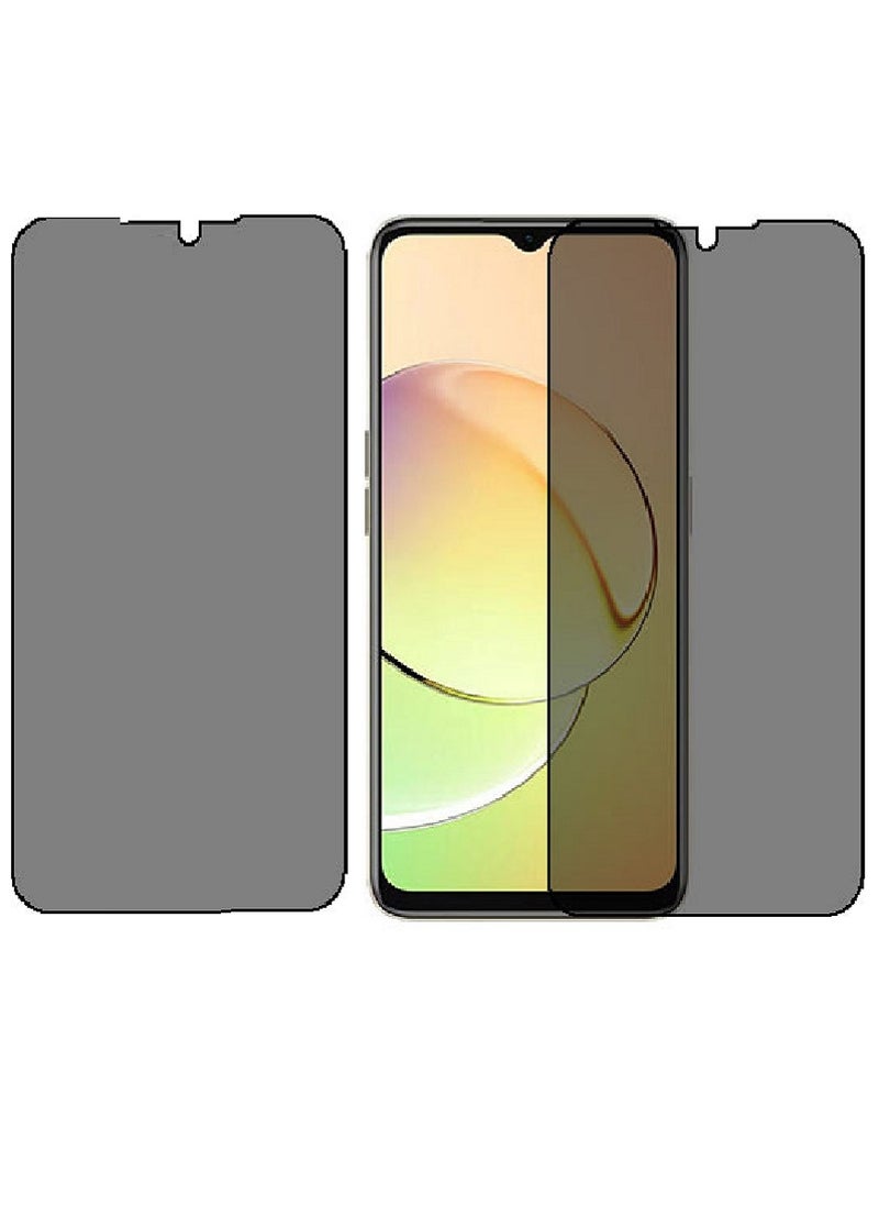 Super 2 Pieces Tempered Glass Screen Protector Anti-Spy Privacy Designed For Realme 10 5G  Full Screen Coverage And Bubble Free - Image 1