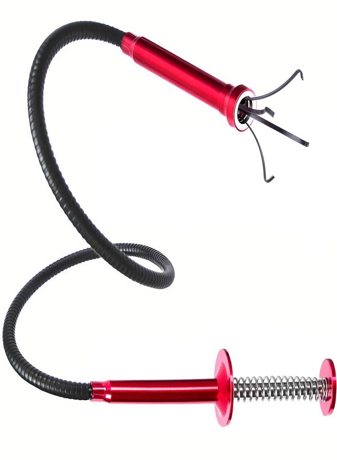 Domejo Flexible Magnetic Pickup Tool,Bendable Grabber Tool with 4 Claws & Strong Magnet - Flexible Claw Pick-Up Reacher for Narrow Spaces, Engine Bay, Sink, Drain, Jewelry, Keys, Metal Objects（28 Inch - Image 1
