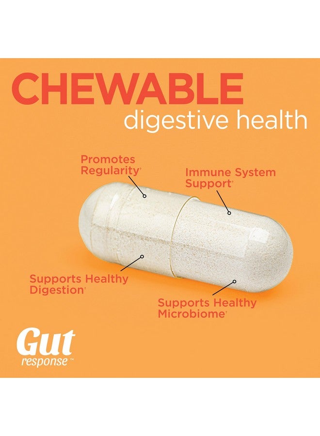 Gut Response Chewable Probiotic for Men & Women, Slows Down Digestive Aging, Boosts Immune System, Non-GMO, Gluten Free & Soy Free, 5 Billion CFU, 30 Chewable Tablets, Orange Flavor - Image 2