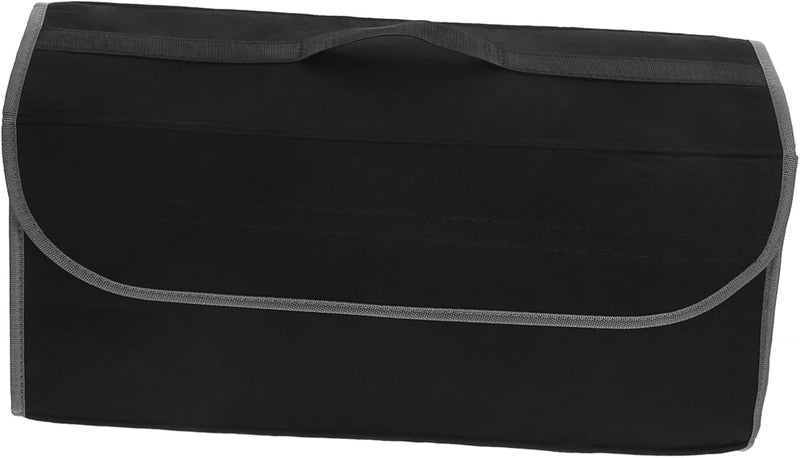 Ciieeo Felt Trunk Storage Bag Foldable Car Organizer Pouch for Vehicle Portable Storage Solution for SUVs Black - Image 1