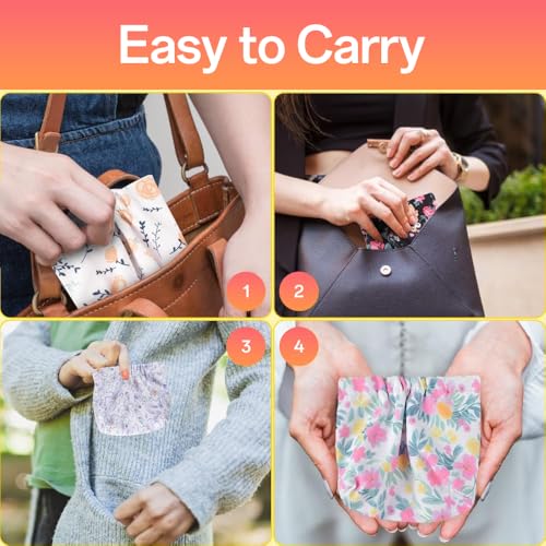 Kawn® 2pcs Makeup Pouch Small Pouches for Women, Portable Mini Makeup Bag for Purse, Self-Closing Oxford Cloth Coin Purse Pocket Cosmetics Bag Travel Organizer for Lipstick Jewelry Earphones (A) - Image 3