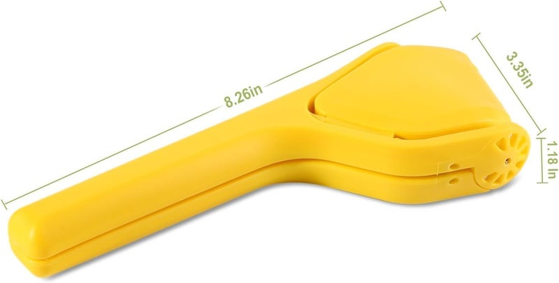 UREVO Foldable Manual Lemon Squeezer - Easy Two-Hand Press Citrus Juicer in Yellow - Image 5