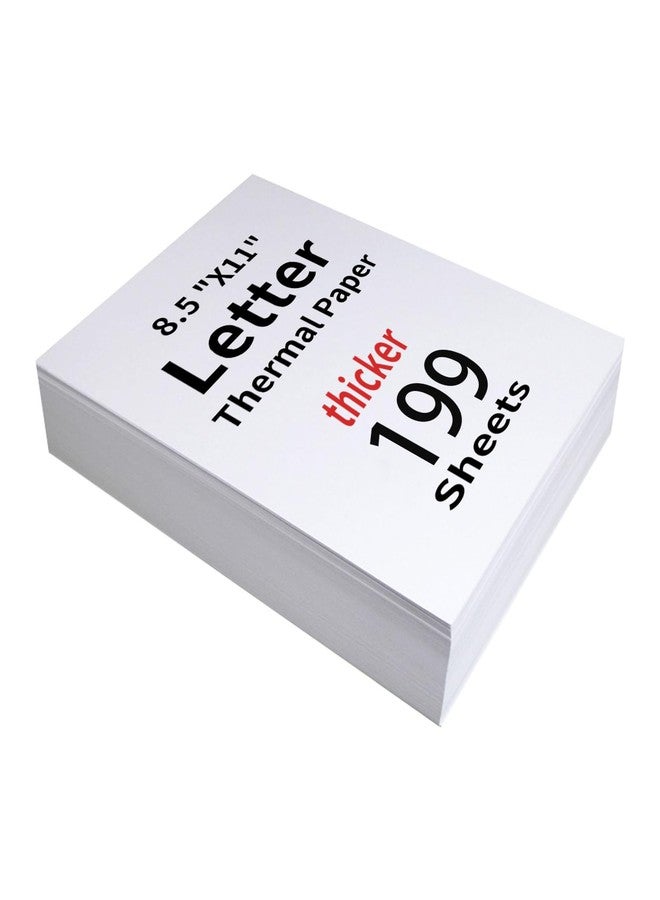 WBK Thermal Paper,Thicker,199 Sheets Folded Thermal Printer Paper 8.5 x 11 for Gutherren,Minzhi,DODOXCX,Compatible with T11/T18/M8/M9 Thermal Portable Printer - Image 1