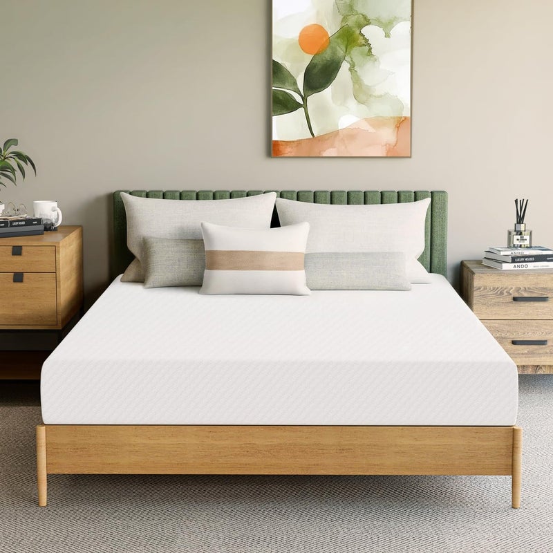 Neo Sleep 8 Inch Full Cooling Gel Memory Foam Mattress Medium Firm CertiPURUS Certified Foam Mattress in a Box Enhanced Pressure Relief Removable Soft Cover No Fiberglass Full 8 in