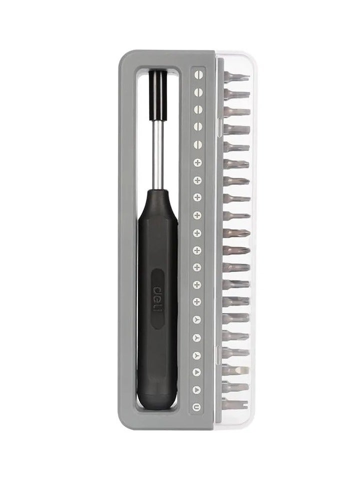 Deli Deli DL241041 Precision Screwdriver Set with 41 Pcs Magnetic Bits Double Material Aluminum Alloy Cap Handle & High Torque Grip Tool Kit for Electronics Repairing  - Image 5