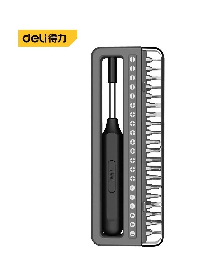 Deli Deli DL241041 Precision Screwdriver Set with 41 Pcs Magnetic Bits Double Material Aluminum Alloy Cap Handle & High Torque Grip Tool Kit for Electronics Repairing  - Image 1