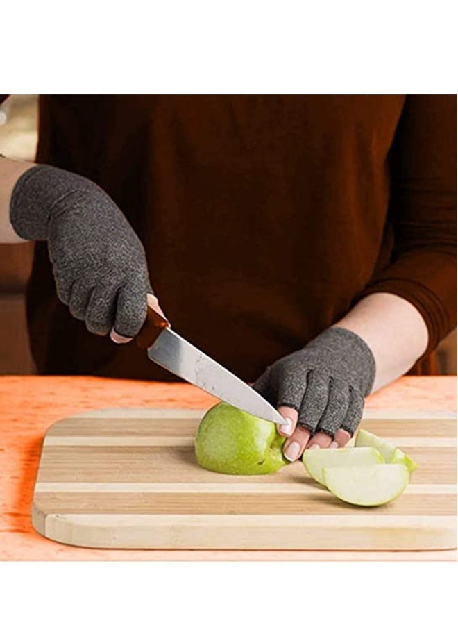 Generic Arthritis Compression Gloves, Women Men for Carpal Tunnel, Rheumatoid, Tendonitis, Fingerless for Computer Typing and Daily work for Pain Relief- (M) 1 Pair - Image 4