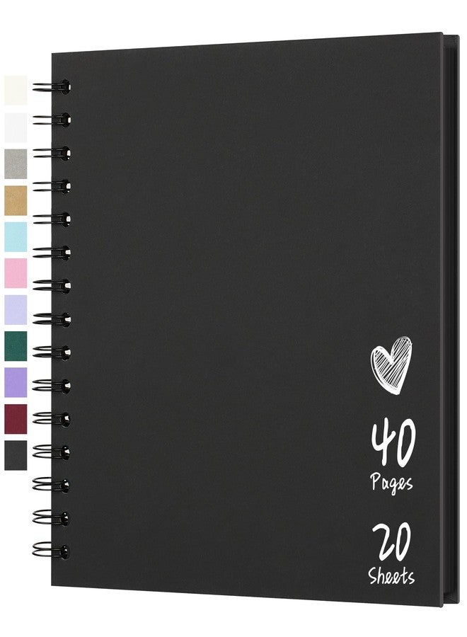 Hiwhy Scrapbook 8x8 Inch DIY Scrapbook Album Hardcover Kraft Paper Scrap Book Photo Albums 40 Pages Perfect for 4x6 / 5x7 Photos Memory Book for Family, Wedding - Image 1