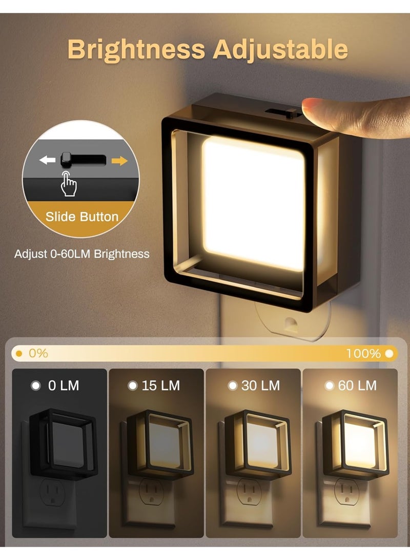 Arabest LED Night Light, Night Lights Plug Into Wall [2 Pack] with Dusk-to-Dawn Sensor, Dimmable Nightlights, Adjustable Brightness for Bathroom, Hallway, Bedroom,Kids Room,Stairway,Soft White - Image 3