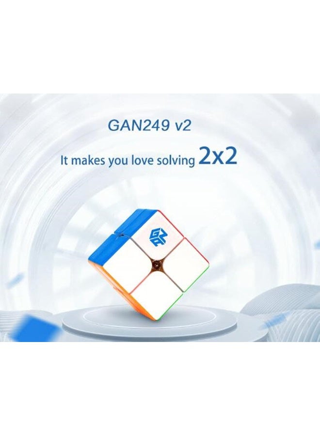 CuberSpeed CuberSpeed Gan 249 2x2 stickerless gan 2x2 Speed Cube Gan 249 V2 Speed Cube  - Image 3