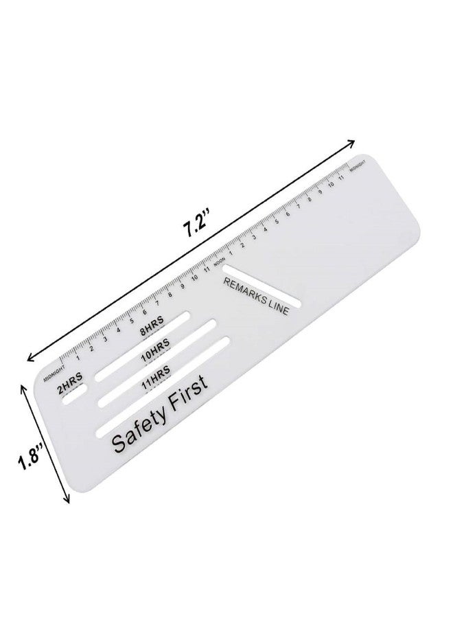 Muka 2 PCS Truck Logbook Rulers - Image 3