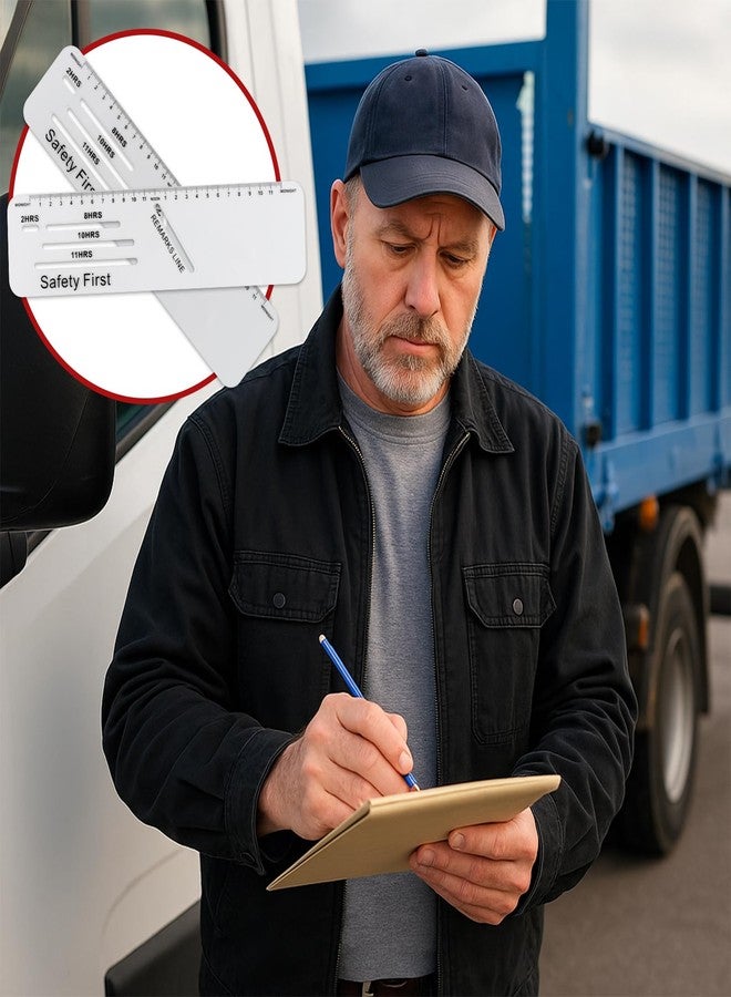 Muka 2 PCS Truck Logbook Rulers - Image 2
