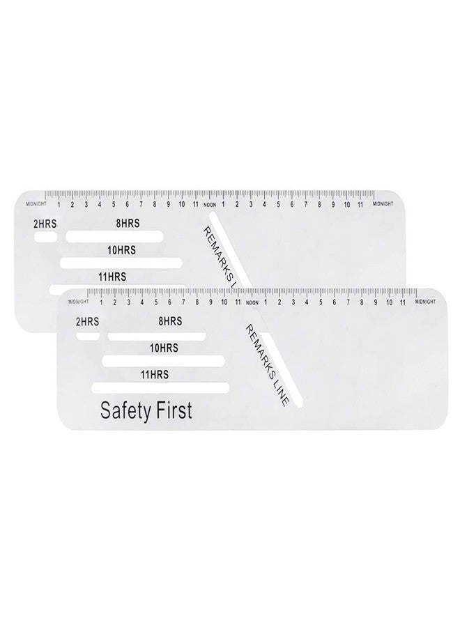 Muka 2 PCS Truck Logbook Rulers - Image 1