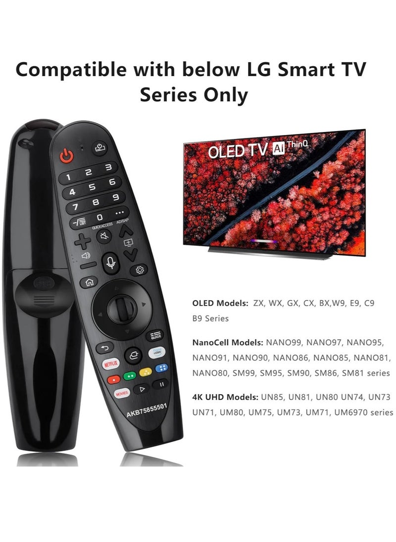 Voice Magic Remote AKB75855501 for LG AN-MR20GA AN-MR19BA Smart TV Magic Remote Replacement, with Pointer Function - Image 2