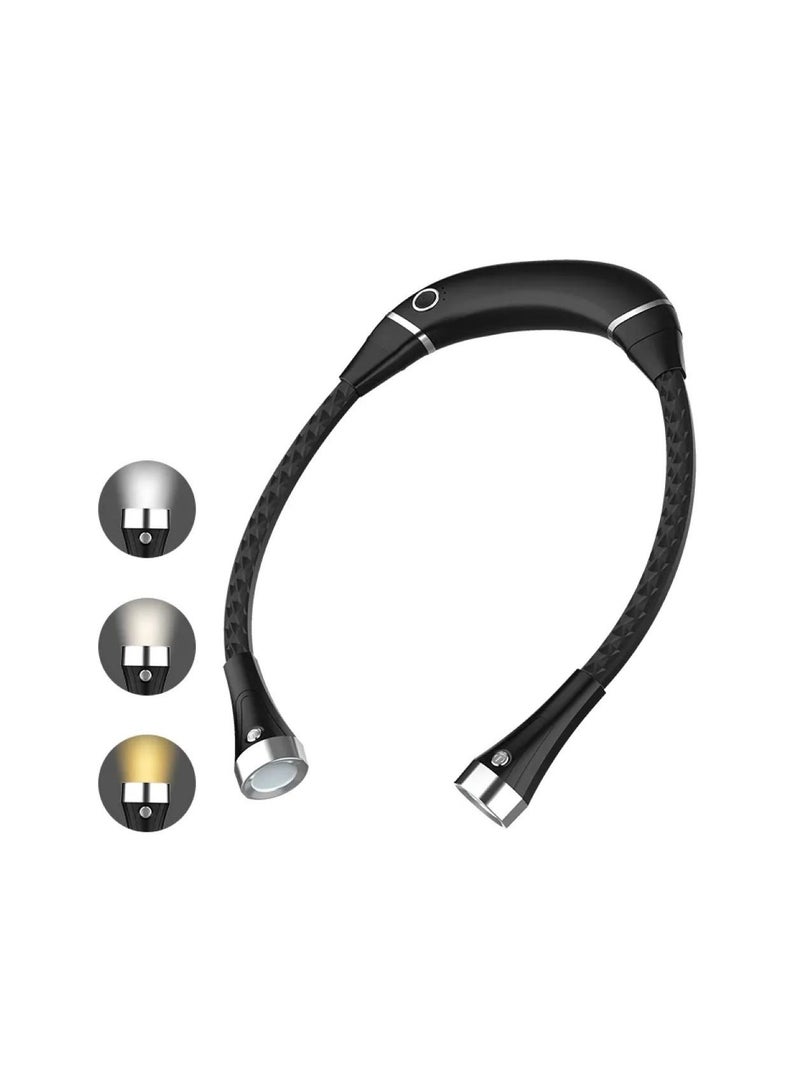 Generic Neck Light, Neck Hug Light, Reading Lights for Reading in Bed, Flexible Hanging LED Light Batter Hands Free Neck Lamp for Reading Knitting Running Camping Repairing - Image 1