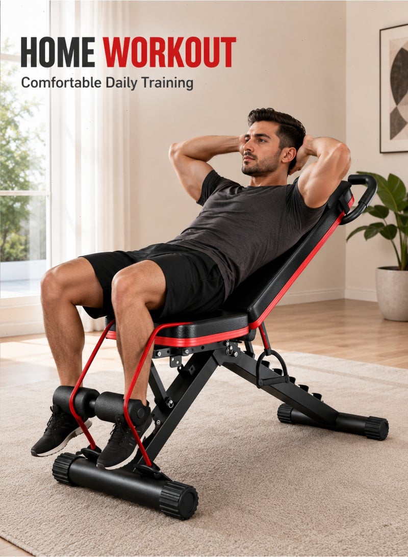 Yoawllty Adjustable Weight Bench for Full Body Workout, 1100 lbs Capacity Home Gym Bench Press with Storage Drawstring, Multi-Purpose Fitness Bench - Image 5