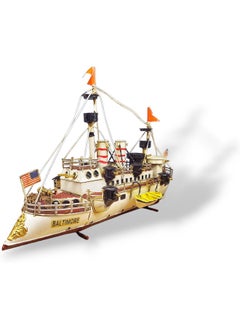 Generic Baltimore Cruiser Ship Model Home Decorations Vintage Iron Art Boat Model Sailboat  - Image 3