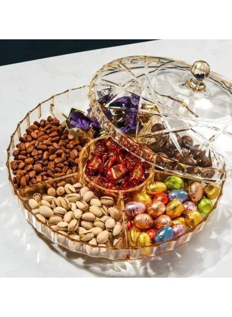 طبق تسالي متقسم اكريلك مستورد، متعدد الالوان - Image 2