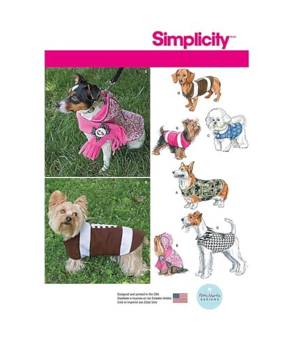 Simplicity 1239 Dog Coat Sewing Pattern, Fits Small, Medium, and Large Size Dogs - Image 1